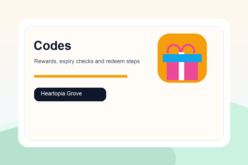 Heartopia codes tracker illustration