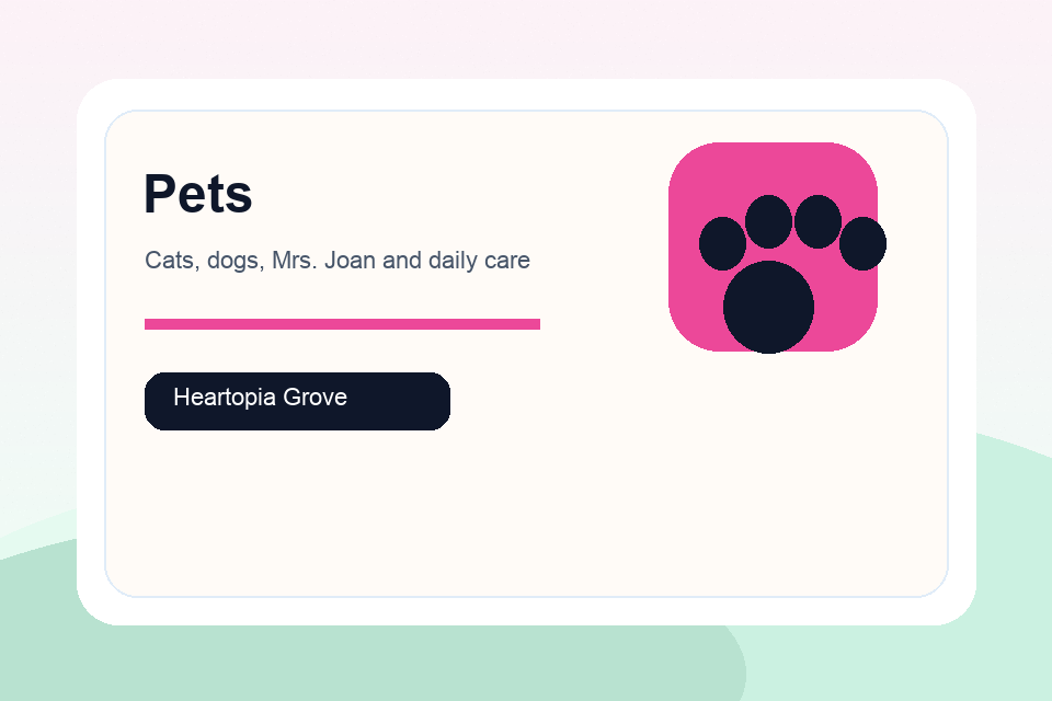 Heartopia pets guide illustration