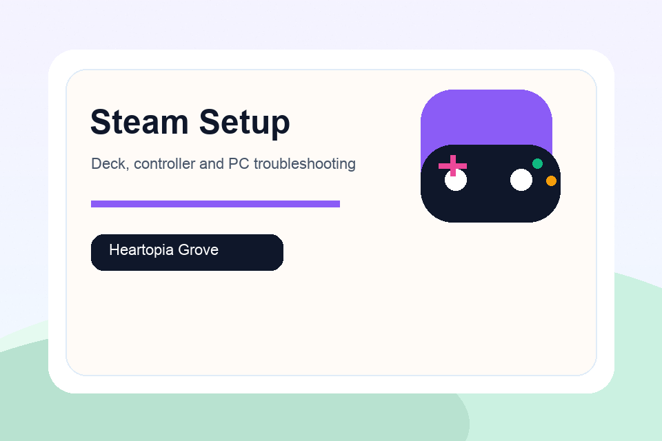 Heartopia Steam setup illustration